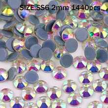 DMC Round SS6- SS50 2mm-10mm Clear And Crystal AB High Quality Hotfix Stones Hot Fix Rhinestone Glitter Flatback Crystal Strass Iron On Rhinestones For Garment Sewing & Fabric Dress Bag Shoes Decorations - Black and White - View 16