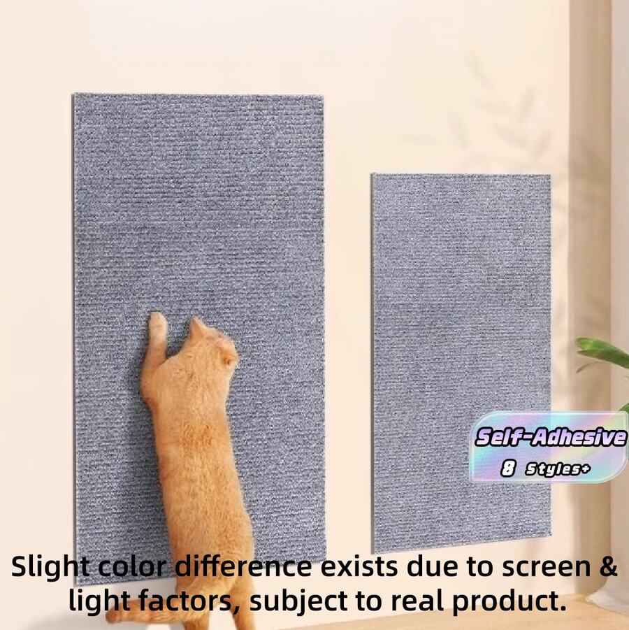1pc Self-Adhesive Cat Scratching Pad For Furniture Protection - Wall-Mounted, Floor And Corner …Horizontal Cat Scratching Pad, Indoor Cat Scratching Board For Carpet And Hard Floor