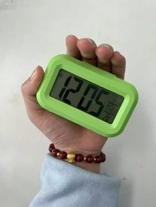 LED Square&Round Alarm Clock,New Popular Ins Style Student Alarm Clock, New Electronic Clock With Smart, Multi-Function. Soft Light Eye Protection, Romantic Night Lighting. Batteries Not Included, Requires 2 AA Batteries. - Multicolor - View 8