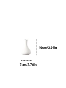 Haus Hana 1件/6件套陶瓷6件套高档无釉素烧花瓶人造花卉摆件桌面装饰品，非常适合用作拍照道具、家居、酒店、插花和礼品。 - 多色 - 查看 7