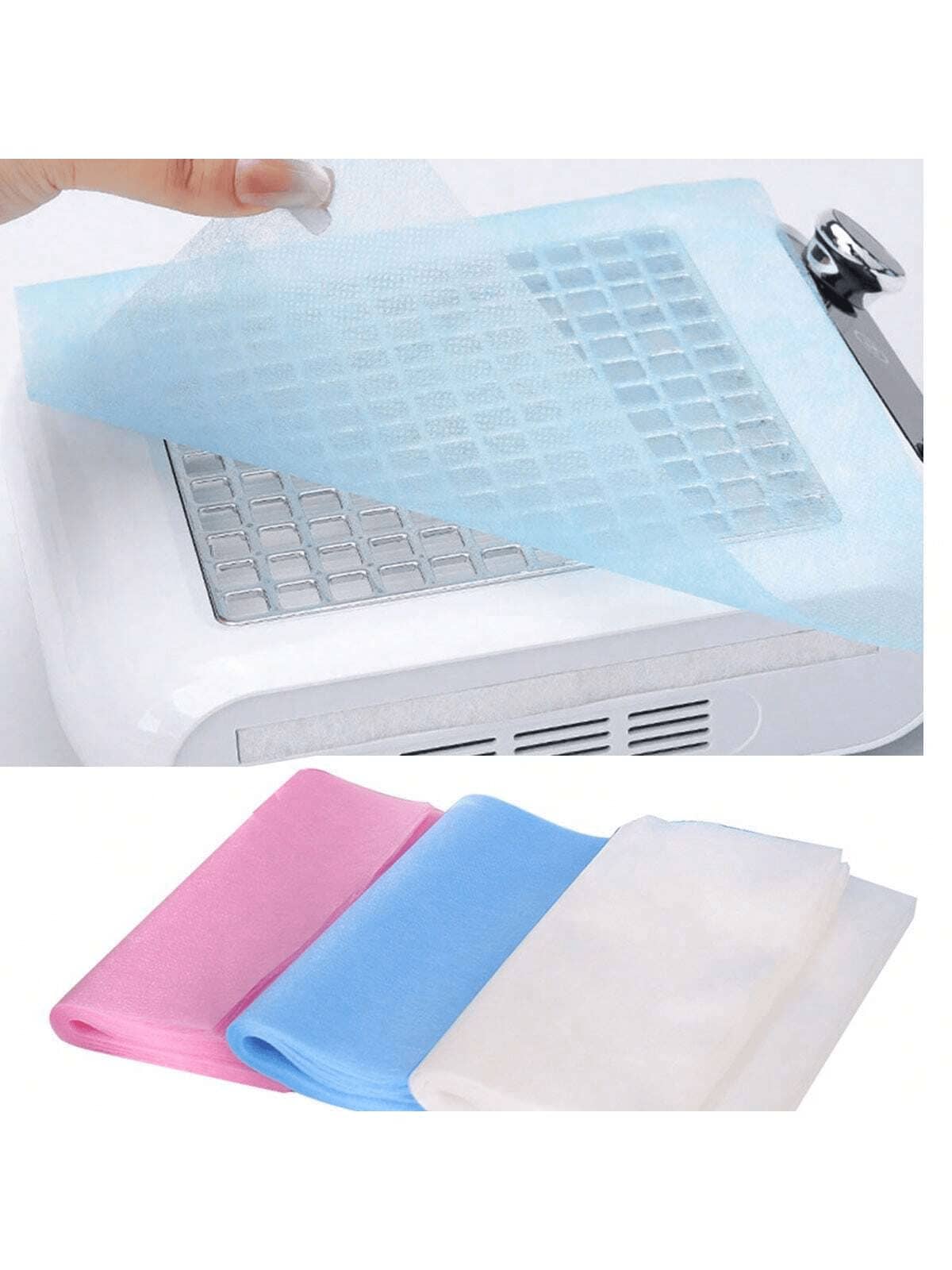 100 Pcs Nail Dust Collector Filter Paper, Disposable Replacement Filter Sheets, Dust Proof Accessories For Nail Vacuum Cleaner - Multicolor - View 1