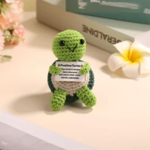 POKOJA LAND 1 Hand-Crocheted Desktop Ornament: Cute Turtle Design-Perfect As A Thank-You Gift For Boyfriends, Girlfriends, Colleagues, Or Family; Ideal For Expressing Appreciation, Showing Support, Creative Parties, Holidays, Children's Plush Toys, Or Room Decor - Multicolor - View 8