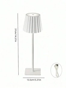 مصباح طاولة LED قابل لإعادة الشحن، مصباح مكتب محمول بتصميم عصري بسيط، مصباح جانبي ديكوري لغرفة النوم وغرفة المعيشة في المنزل - متعدد الألوان - مشاهدة 11