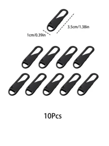 Haus Hana 10 Pcs 4-Color Zipper Sliders, Thickened Movable Pull Tabs, Universal Zipper Heads, Detachable Zippers, Bag Zippers, Suitable For Home, Campus Daily Use - multicolor - View 6