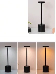 Lampu LED Sentuh Modern dengan Peredupan Cahaya, Cahaya Dingin dan Hangat/Cahaya Netral dengan Tiga Suhu Warna, Struktur Logam, Pengisian Cepat USB/Cocok untuk Pencahayaan Ambient di Kamar Tidur/Ruang Tamu/Ruang Belajar/Dekorasi Pencahayaan Meja Liburan - satu ukuran cocok untuk semua - View 5