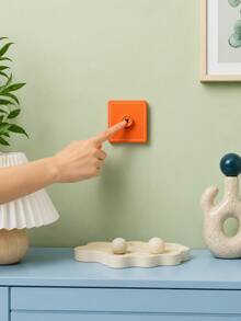 Joivida 1pc Dopamine Color 3D Printed Switch Plate Cover, Decorative Button Wall Switch Decor For Bedroom, Living Room, Playroom, Kitchen, Kids Room, Fun Colorful Home Decor Accessory - multicolor - View 12
