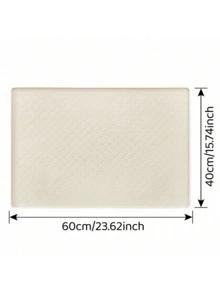 1pc Silicone Paw Detail Pet Placemat - Waterproof And Non-Slip For Daily Feeding, Food And Water Bowl Protection, Prevents Spills And Stains; Perfect For Home Use, Travel, Holiday Gatherings, Festive Parties, - Beige - View 8