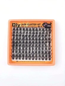 120 Clusters Natural Wispy Cat Eye Pre Made Individual Lash Clusters 10-15mm Fluffy Soft Reusable Eyelash Extensions For Daily Party Makeup Gift - D - View 3
