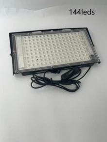 1件 50/96/144 LED 紫光燈 - 附USB插頭，可調角度達120°，螢光派對燈，舞台燈光，萬聖節，身體彩繪，螢光海報，霓虹燈，暗處發光霓虹燈，舞台燈 - 黑色 - 查看 6