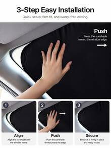 Stay Cool And Protected With 1pc Car Sunshade For Summer - multicolor - View 2