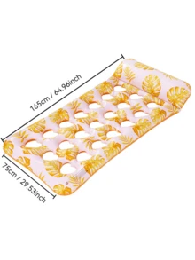 Oversized Inflatable Sunbathing Pool Lounge Chair Floating Bed-Four-In-One UV-Proof PVC Sunbathing Bed, Suitable For Adults, Summer Pool Parties, Lakes, Beaches (Blush Pink), Summer Relaxation | Summer Fun Floating Bed. - Multicolor - View 16