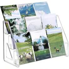 Acrylic Shelves With Transparent Dividers - High Capacity Storage Rack,Suitable For Anime Figures,Badges, Collectibles For Desktop Or Exhibition Use - Ideal Choice For Collectors And Retailers Retail Display Rack - transparent - View 10