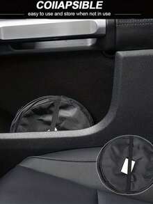 1件裝便利汽車垃圾桶 吊掛式座椅背垃圾袋 汽車垃圾桶兼收納袋 適合車主 男女通用 完美禮物 收納整理 旅行必備 返校宿舍用 秋季裝飾 - 黑色 - 查看 6