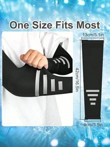 1PC UPF 50+ UV Protection Cooling Arm Sleeves, Breathable Compression Sports Arm Covers For Cycling, Golf, Basketball, Football, Running, Unisex Adult, Lightweight & Sweat-Resistant - multicolor - View 6