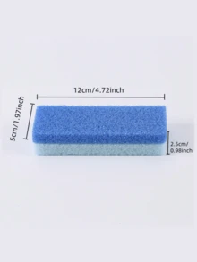 1/4Pcs Foot Pumice Stone Exfoliating File, Callus Dead Skin Remover, Heel Brush, Salon Foot Scrub Pad, Pedicure Exfoliating Tool For Men And Women, Bag, Organizer, Storage For Holiday Gift Giving-Blue, Shower Caddy - blue - View 4