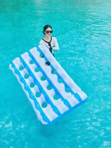 Oversized Inflatable Sunbathing Pool Lounge Chair Floating Bed-Four-In-One UV-Proof PVC Sunbathing Bed, Suitable For Adults, Summer Pool Parties, Lakes, Beaches (Blush Pink), Summer Relaxation | Summer Fun Floating Bed. - Multicolor - View 11