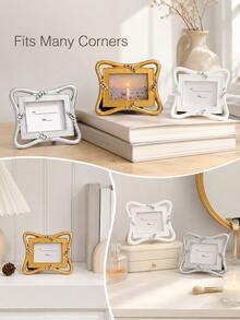 Haus Hana European Style Mini Photo Frame Ornament, Creative Tabletop Picture Holder & Decorative Photo Clip For Wedding, Party Favor, Living Room, Shelf, Desk, Home Decor, Birthday, Holiday & Housewarming Gift - multicolor - View 7