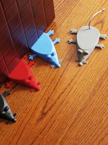 1/3pcs Mouse-Shaped Silicone Anti-Pinch Door Stopper - Grey - View 5