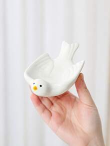 Haus Hana Ceramic Bird Jewelry Tray, Cute Trinket Dish & Desktop Storage Plate For Rings, Earrings, Necklaces, Keys, Coins, Vanity, Bedroom, Living Room, Shelf, Birthday, Holiday & Housewarming Gift - Multicolor - View 12