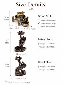 Haus Hana Backflow Incense Burner Tower, Waterfall Smoke Incense Cone ...
