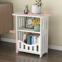 1 Nordic-Style Mini Square Coffee Table. Creative, Minimalist, Perfect For Home Use As A Side Table In The Living Room, Small Apartment, Multifunctional Small Square Table. Useful For Bedroom Nightstands, Balcony Relaxation, Daily - Multicolor - View 3
