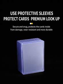 MINKOJA 3 X 4 Inch Clear Rigid Trading Card Protectors, UV-Resistant Hard Plastic Top Loaders With Smooth Corners, Ultra Clear Dust & Scratch Resistant Anti-Bending Card Sleeves For Sports Cards, Game Cards, Collectible Cards And Mini Photos - Multicolor - View 5