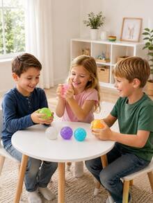 MINKOJA 1/2/4/6 PCS, Jumbo Diamond Squeeze Ball, TPR Glitter Sensory Fidget, Color Cognitive Learning Toy, Early Development Toy, Back To School Gifts, Classroom Rewards, Halloween Party Favors, Stocking Stuffers, Assorted Colors - random color - View 4