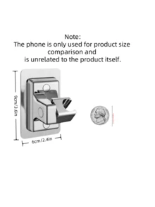 1Pc Drill-Free Handheld Shower Head Bracket, Wall Mount Adjustable Base For Shower Sprayer. Clean & Dry Wall Surface Before Sticking, Peel Off Film, Press Firmly To Expel Air. Leave 24hrs For Stable Adhesion. - multicolor - View 3
