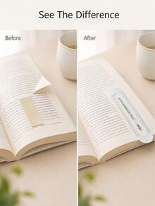 Haus Hana 1pc 15cm Metal Ruler Bookmark, Slim Straight Metric Page Marker, Portable Measuring & Drawing Stationery For Reading, School, Office & Gift - multicolor - View 7