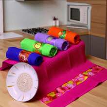 Fashionable Fruit-Print Cotton And Polyester Fiber Tea Towel Wholesale, Absorbent And Cleanable Checkered Fabric Suitable For Cleaning Teaware (34*60cm) - Multiple Styles - View 7