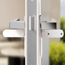 1/2/3/5pcs Multi-Functional Pet Safety Door Locks, No Drilling Required To Protect Pets, Suitable For Home, Bathroom, Office Decor, Valentine's Day Gift - white - View 6