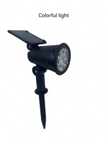 1PC Solar Lawn Light LED Waterproof Garden Courtyard Light Integrated Spotlight Suitable For Courtyard Garden Landscape Ambient Light - Multicolor - View 9