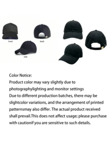 Hats, Women's Baseball Caps, Women's Sun Visor, Baseball Cap In Black, Adjustable Size, Deep Fit, Full Blackout, Suitable For All Seasons - Black - View 4
