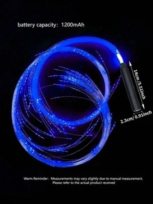 Rechargeable LED Fiber Optic Whip - Rotating Fiber Optic Whip, LED Illuminated Dance Whip, Carnival Toy, Pixel Whip Suitable For Dancing, Parties, Light Shows, Music Festivals, Fashion Shows, Electronic Music Festivals - Glowing Whip - View 14