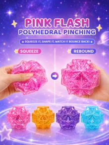 MINKOJA 1/4 piezas Juguete de apretar con forma de diamante, juguete sensorial antiestrés y antiansiedad, juguete elástico suave de levantamiento lento para niños, aula, oficina, fiesta y regalo - Multicolor - Ver 8