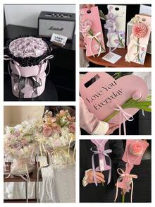 1 捲 20 碼乳白色緞面絲帶，適用於禮物包裝、花束蝴蝶結、婚禮派對裝飾、母親節、情人節、聖誕手工藝 - 米色 - 查看 7