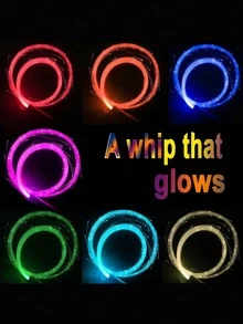 Rechargeable LED Fiber Optic Whip - Rotating Fiber Optic Whip, LED Illuminated Dance Whip, Carnival Toy, Pixel Whip Suitable For Dancing, Parties, Light Shows, Music Festivals, Fashion Shows, Electronic Music Festivals - Glowing Whip - View 5