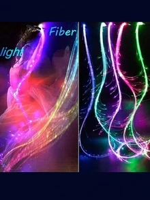 Rechargeable LED Fiber Optic Whip - Rotating Fiber Optic Whip, LED Illuminated Dance Whip, Carnival Toy, Pixel Whip Suitable For Dancing, Parties, Light Shows, Music Festivals, Fashion Shows, Electronic Music Festivals - Glowing Whip - View 7