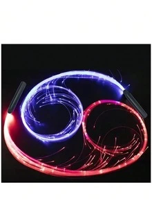 Rechargeable LED Fiber Optic Whip - Rotating Fiber Optic Whip, LED Illuminated Dance Whip, Carnival Toy, Pixel Whip Suitable For Dancing, Parties, Light Shows, Music Festivals, Fashion Shows, Electronic Music Festivals - Glowing Whip - View 9