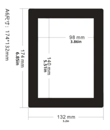 A3/A4/A5/A6磁性相框，海报封面框，自粘磁性相框，磁性墙面艺术框，可更换墙面艺术框，磁性海报架，艺术展示架，适用于冰箱，完美展示照片 - 彩色 - 查看 13