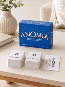 MINKOJA ANOMIA Card Game For Adults & Family, Fast-Paced Word Association Party Game With Strategy Cards, Interactive Brain Challenge Tabletop Game Set With Blue Box Packaging, Fun Group Game For Friends Gathering, Home Entertainment And Game Night - Multicolor - View 1