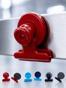 Zazumi 10‑Pack Magnetic Clip Set, Multi‑Colour Heavy‑Duty Magnetic Clips, Reusable Paper Document Holding Fasteners, Secure Note Organizer For Warehouse, Office And Refrigerator Surfaces, Portable Metal‑Built Magnetic Grippers For Paper Label Fixing - default - View 4