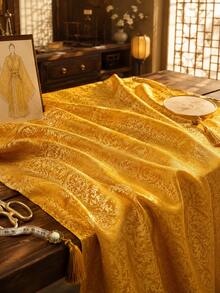 1件高品質金色提花緞面織錦布料，奢華服飾與室內家居裝飾紡織品，適用於洋裝、裙子、外套、戲服、靠墊的縫製材料，DIY手工工藝裝飾布料用品 - 彩色 - 查看 6