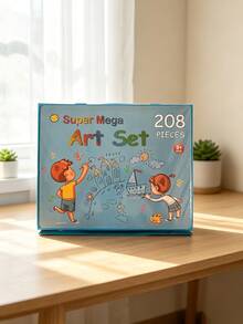 150/168/208 Pcs Art Set | Watercolor Pens, Crayons & Brushes With Drawing Board | Student Painting Learning Tool | Festival Gift (Random Packaging). - multicolor - View 8