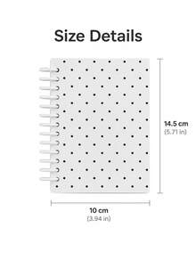 Haus Hana 1pc Polka Dot Ring-Bound Sticker Storage Book, PVC Cover Release Paper Album, Compact Reusable Sticker Collector Organizer For Scrapbooking Supplies, DIY Crafts, Planner Stickers, Desk, Travel And Stationery Gift - multicolor - View 6