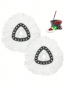 3 Buah Kepala Pel Putar Mikrofiber Daya Serap Tinggi Dapat Digunakan Kembali Kompatibel dengan O Cedar EasyWring untuk Lantai Kayu Keras, Keramik, Dapur, Kamar Mandi, dan Aksesoris Pembersih Lainnya - MultiWarna - View 7