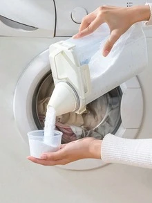 1/2PCS Wadah Penyimpanan Bubuk Deterjen Kapasitas Besar dengan Desain Segel Anti Bocor, Pegangan, dan Tutup Bertanda, Ember Sabun Cuci, Ember Cairan Deterjen, Aksesori Kamar Mandi, Dekorasi Ruangan, Ruang Cuci, Dapur - warna-warni - View 9