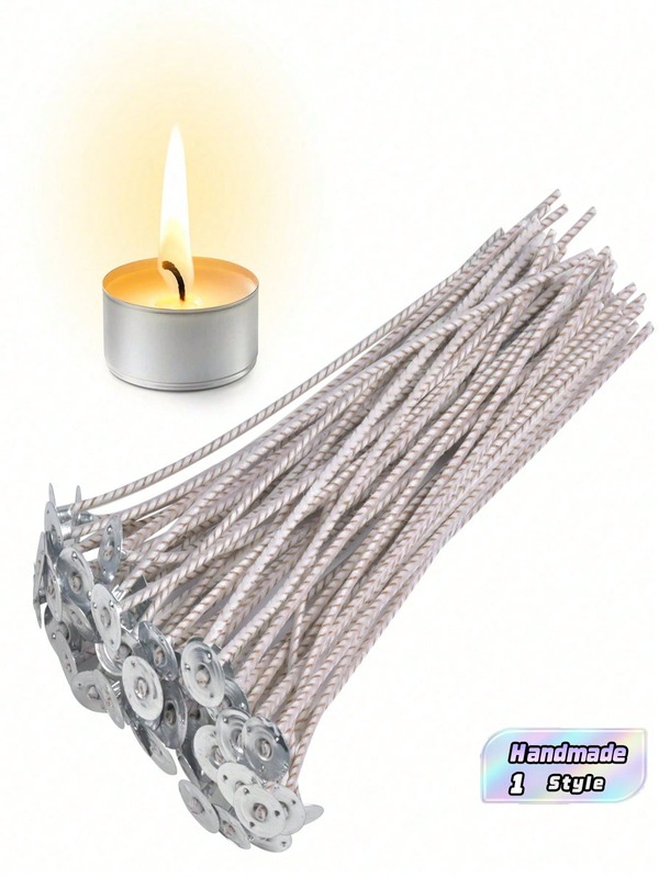 50 Pieces 15cm Candle Wicks, Ideal For DIY Candle Making, Home Craft Supplies, Handmade Soy Wax Scented Candles, Wedding, Party And Christmas Decorative Gifts, Relaxing Presents