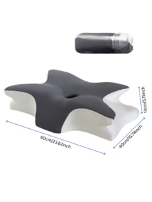 Ergonomics Memory Foam Butterfly-Shaped Neck Pillow, Suitable For Lateral Sleeping, Supine Sleeping And Prone Sleeping. - Butterfly-shaped Memory Pillow - View 9