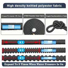Set High Pressure Telescopic Car Wash Hose With Adjustable Water Spray Gun, Garden Hose Kit, Universal For European And American Markets - 7PCS - View 10
